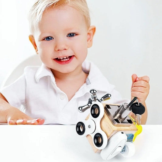 LernWürfel Max – Motorikwürfel im Montessori-Stil für kleine Entdeckerfür Kinder ab 3 Jahren