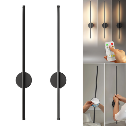 Kabellose Wandlampen im 2er-Set mit Magnetmontage für Schlafzimmer und Flur