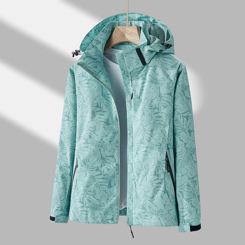 Damen Jacke Mit Kapuze Wasser- Und Windabweisend