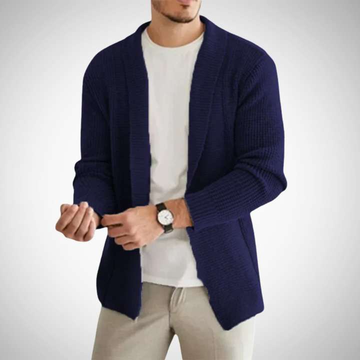 Herren Strick Cardigan Mit Reißverschluss