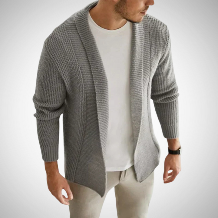 Herren Strick Cardigan Mit Reißverschluss