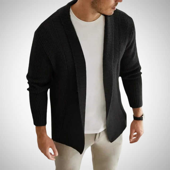 Herren Strick Cardigan Mit Reißverschluss