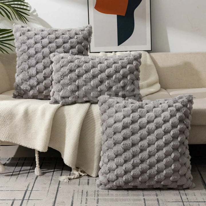 Kissenbezug Baumwollmix 3D Struktur Für Sofa Und Bett