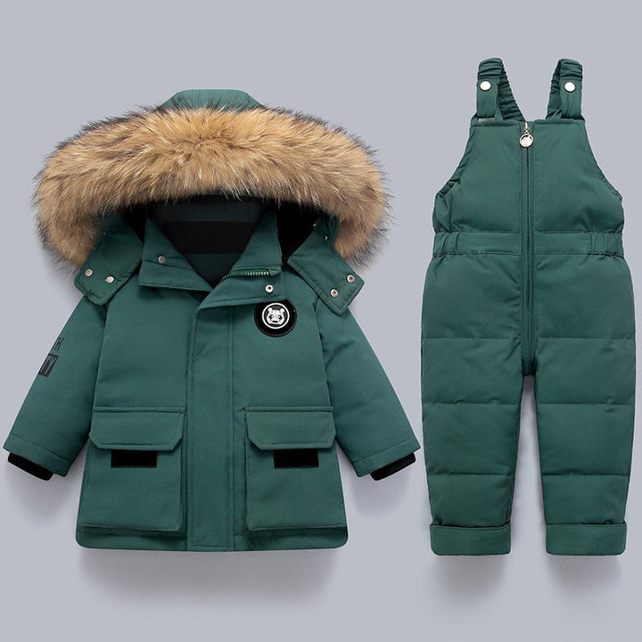 Kinder Winterset Mit Jacke Und Overall Gepolstert
