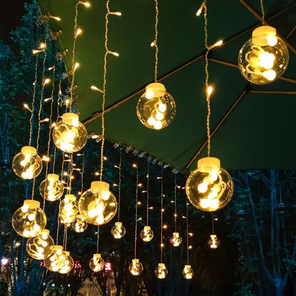 Wasserdichte dekorative LED-Lichterkette für Garten und Balkon