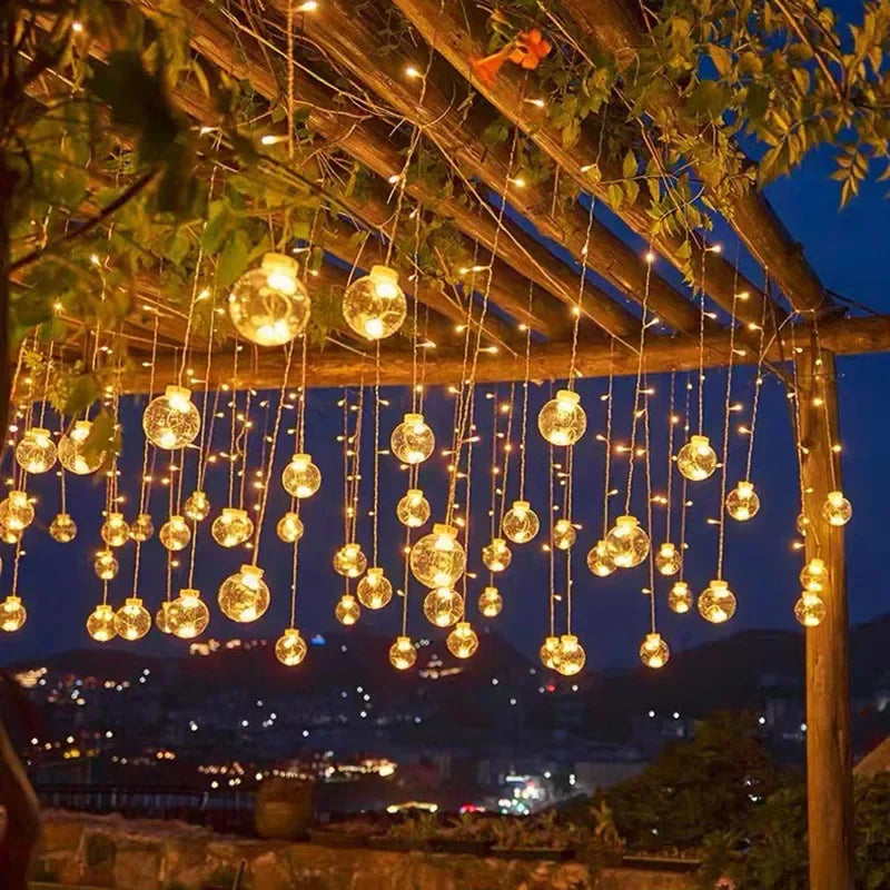Wasserdichte dekorative LED-Lichterkette für Garten und Balkon