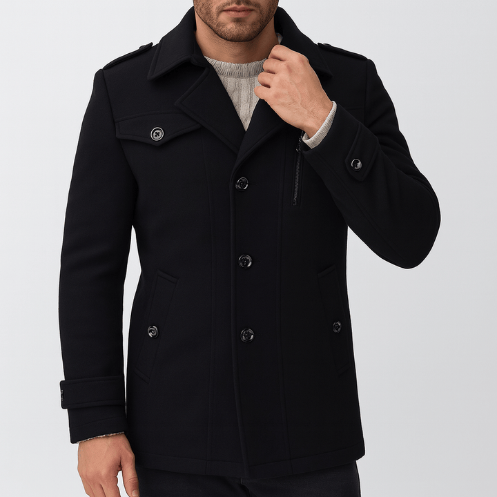 Herren Trenchcoat Mit Eleganter Note