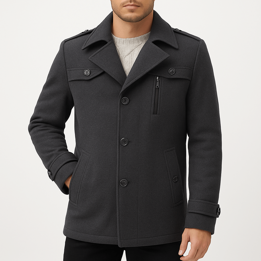 Herren Trenchcoat Mit Eleganter Note