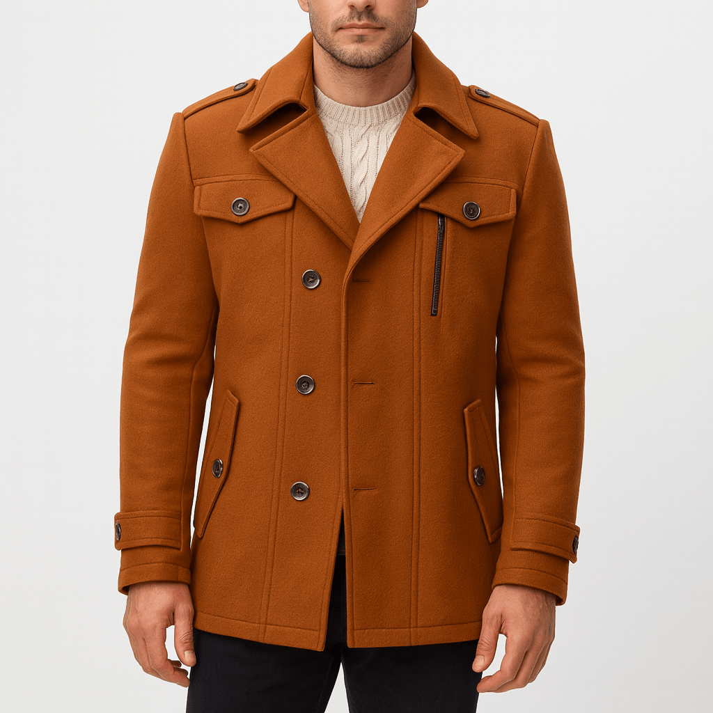 Herren Trenchcoat Mit Eleganter Note