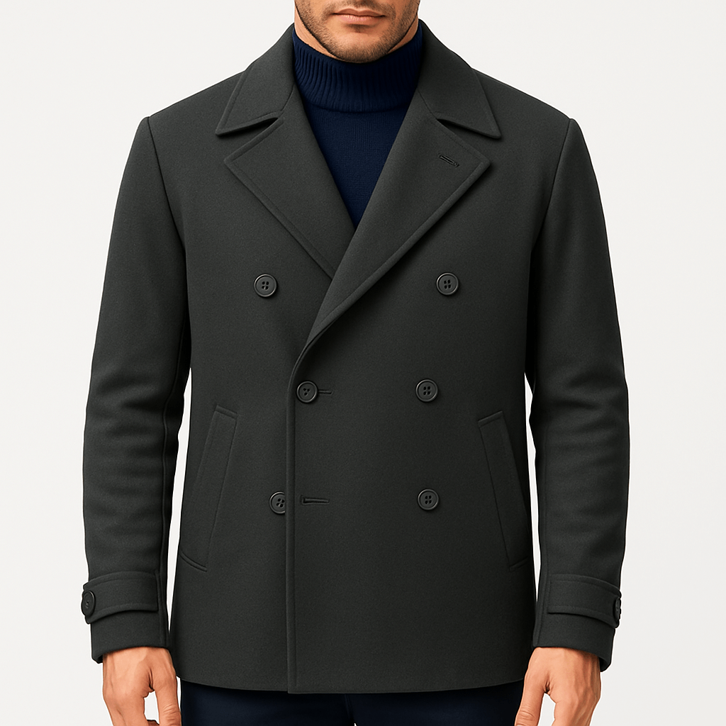 Herren Wintermantel Mit Eleganter Note