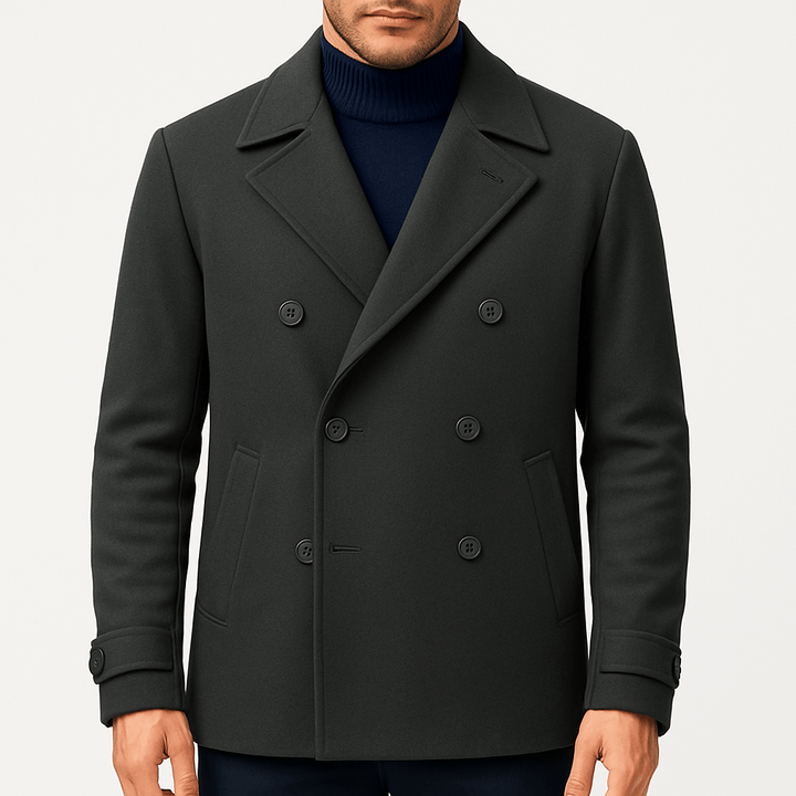 Herren Wintermantel Mit Eleganter Note