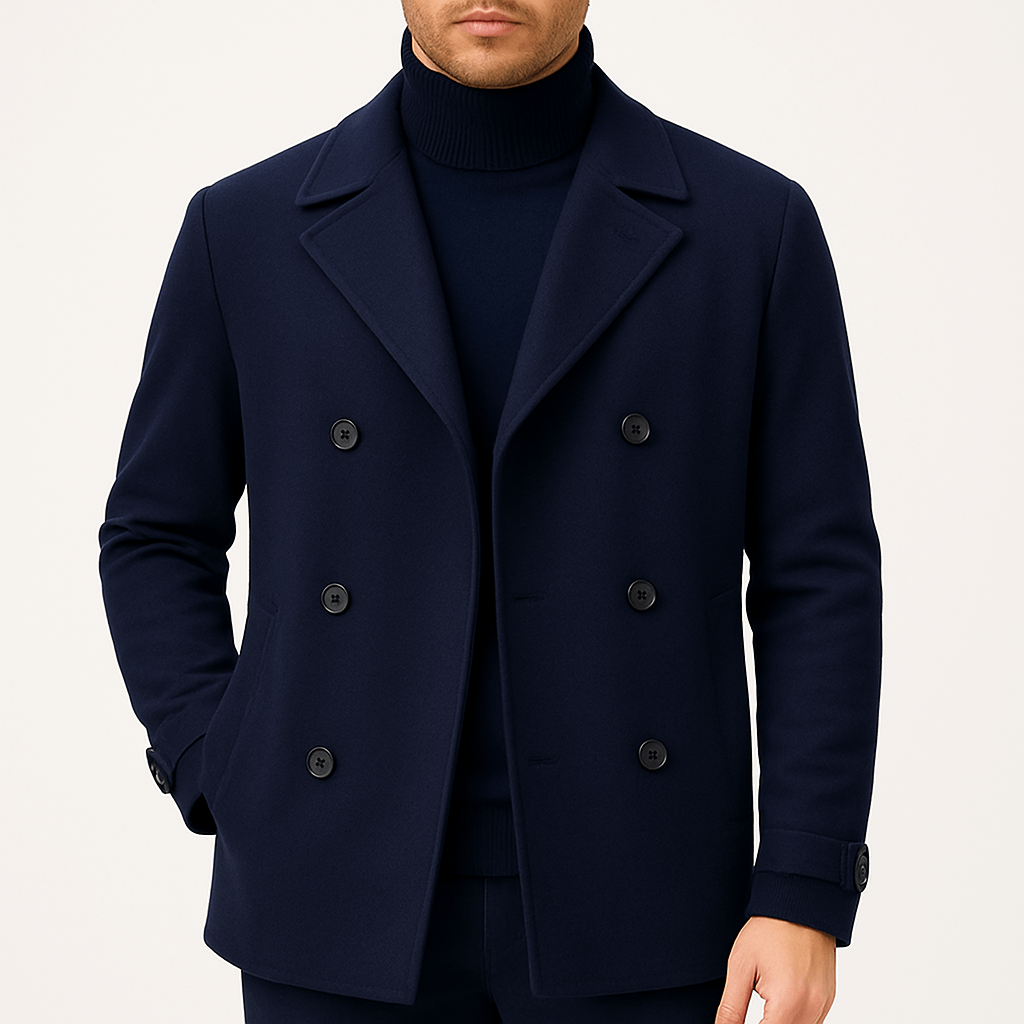 Herren Wintermantel Mit Eleganter Note