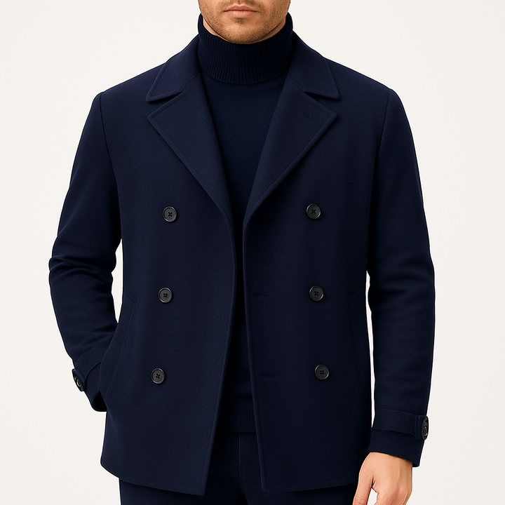 Herren Wintermantel Mit Eleganter Note