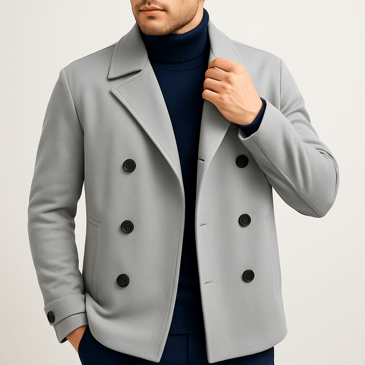 Herren Wintermantel Mit Eleganter Note