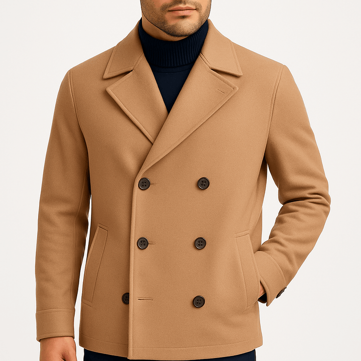 Herren Wintermantel Mit Eleganter Note