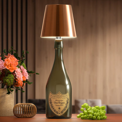Kabellose Flaschenlampe mit USB-Aufladung für drinnen und draußen