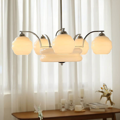 Lunara Kronleuchter mit Glasakzenten im modernen Design