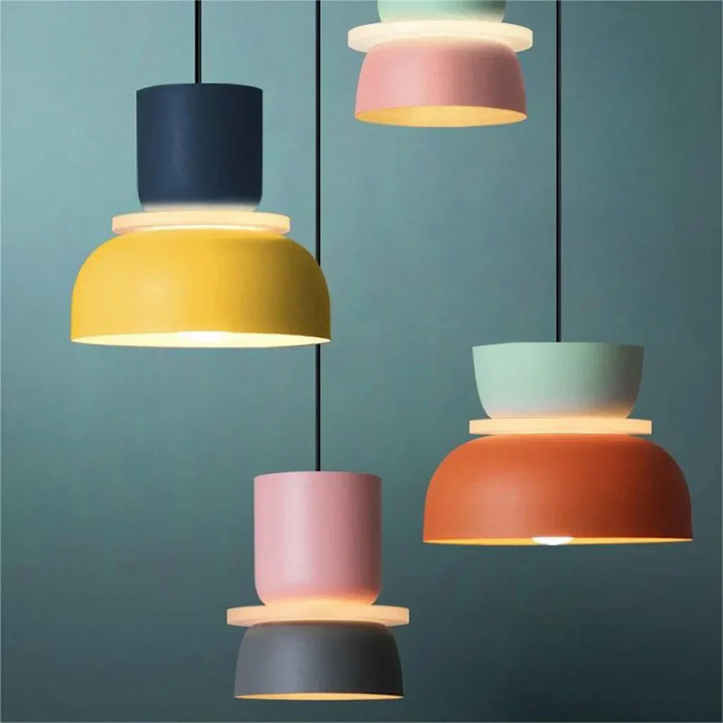 Pendelleuchte im Nordic Macaron Stil mit LED