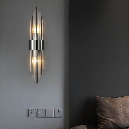 Goldene Kristall-Wandleuchte – funkelnd, elegant & warmweiß