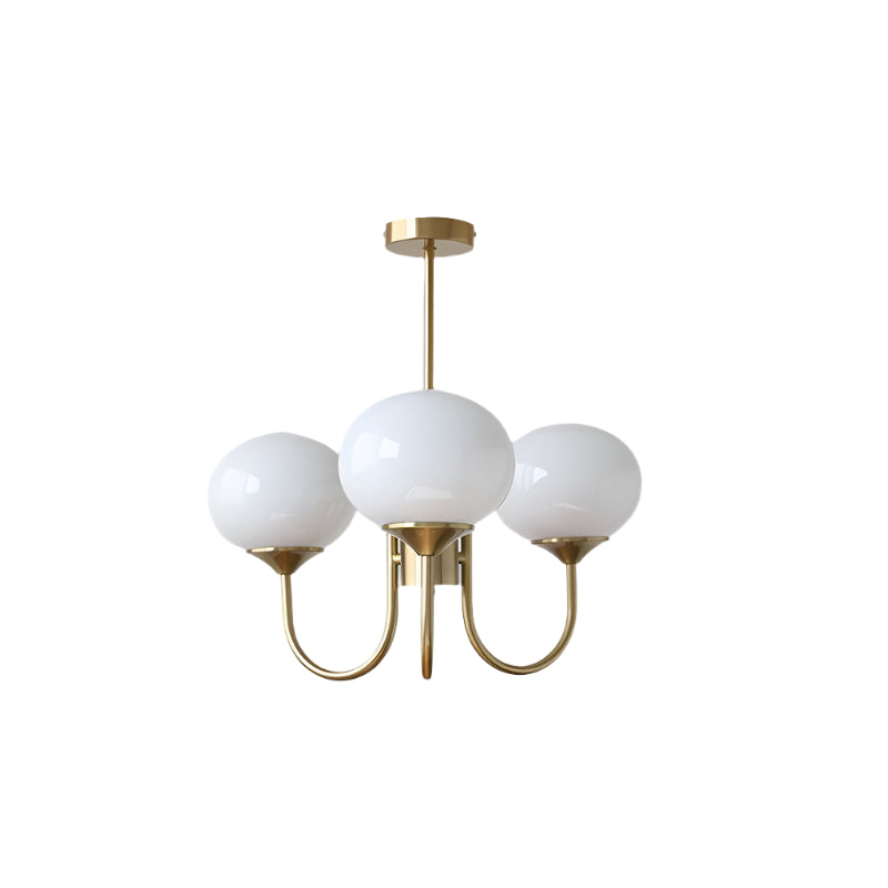 Moderne Deckenleuchte mit Rosa Glas & Gold – Stilvolle LED Lampe fürs Wohnzimmer