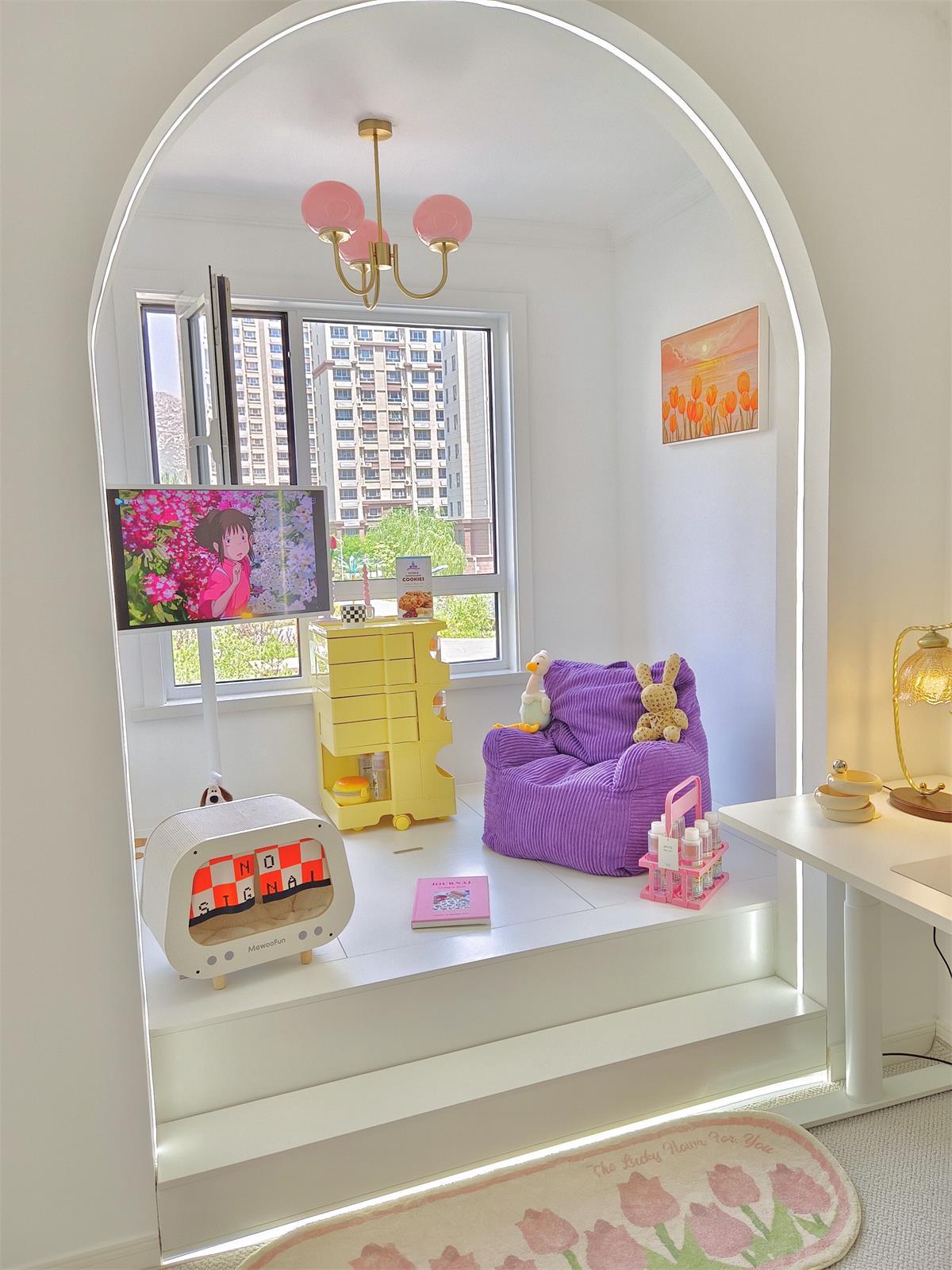 Moderne Deckenleuchte mit Rosa Glas & Gold – Stilvolle LED Lampe fürs Wohnzimmer