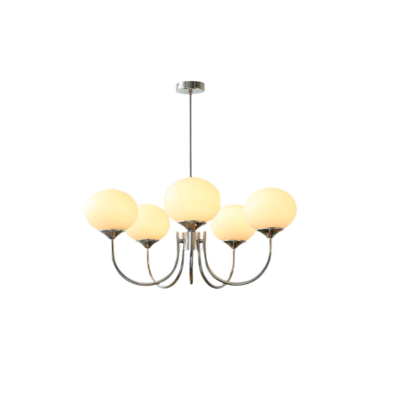 Moderne Deckenleuchte mit Rosa Glas & Gold – Stilvolle LED Lampe fürs Wohnzimmer