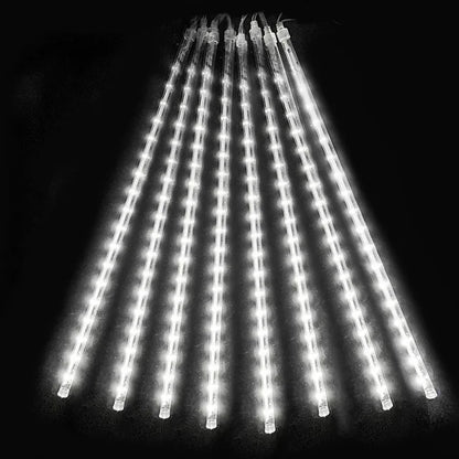 Verspielte wetterfeste LED-Meteorlichter für Garten und Balkon