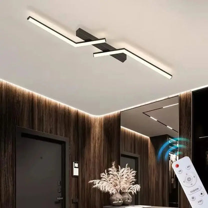 Moderne LED-Deckenlampe – schlank, hell & mit Fernbedienung