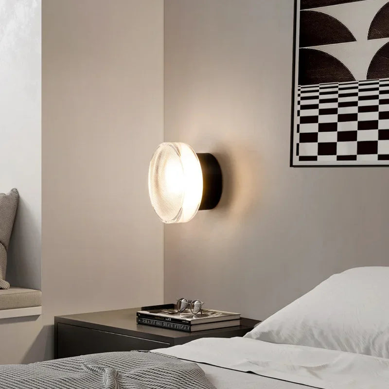 Moderne runde LED-Wandleuchte für Wohnzimmer und Schlafzimmer