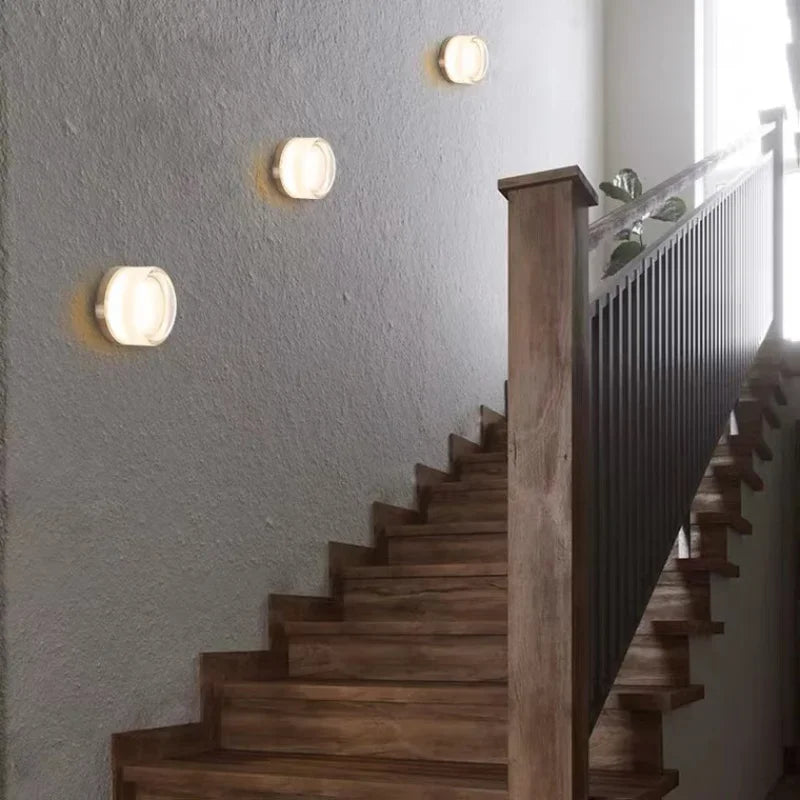 Moderne runde LED-Wandleuchte für Wohnzimmer und Schlafzimmer