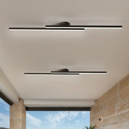 Längliche LED Deckenleuchte Aluminium – dimmbar & modern