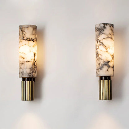 Moderne LED-Wandleuchte mit Marmor-Optik für stilvolle Innenräume