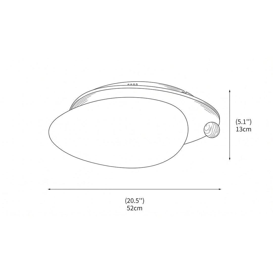 Deckenleuchte mit integrierter LED und klarer, moderner Form