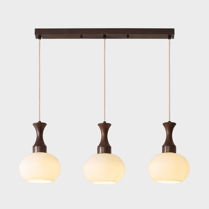 Pendelleuchte Holz Glas Modern