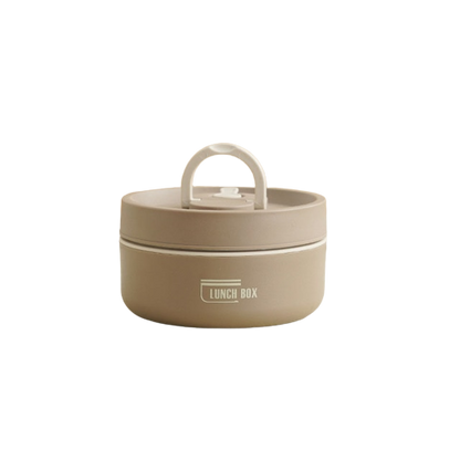 Isolierte Edelstahl-Lunchbox mit Tragetasche