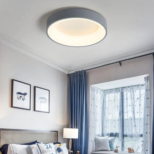 Nordische Runde LED Deckenlampe CelestialBeam – Minimalistisches Design & Warmes Licht