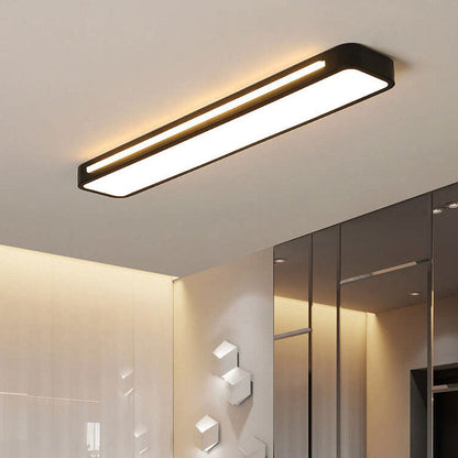 Nordische LED Deckenleuchte – länglich, dimmbar & modern
