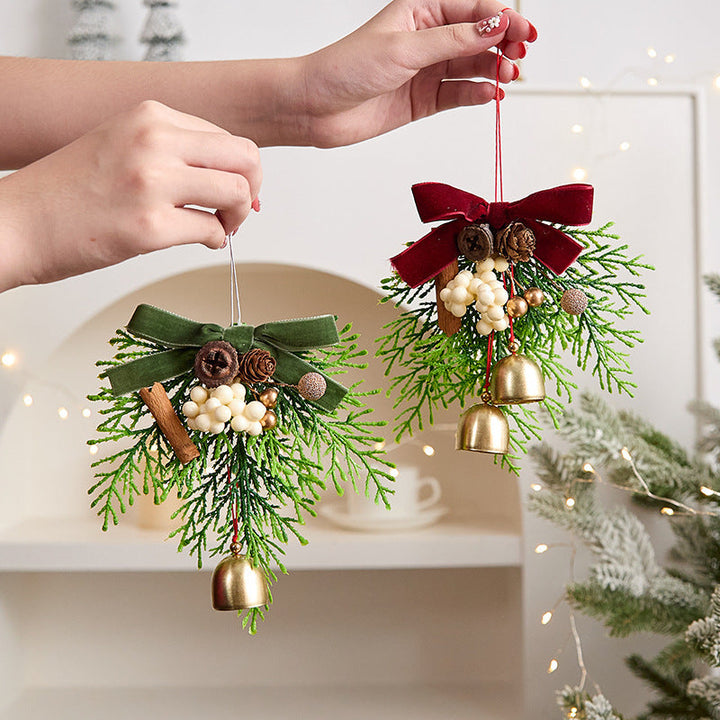 Dekorativer Kranz für die weihnachtliche Tischdekoration