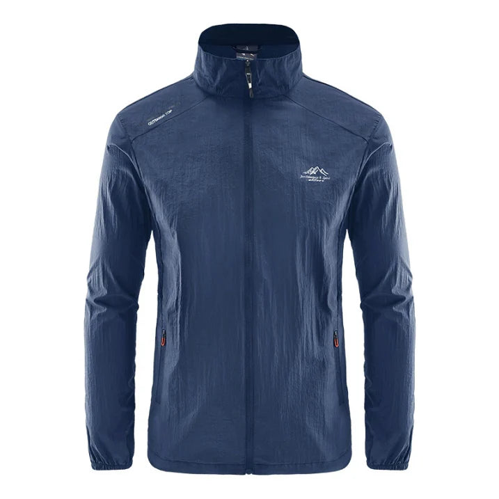 Herren Leichte Outdoor Jacke Mit Wasserdichtem Design