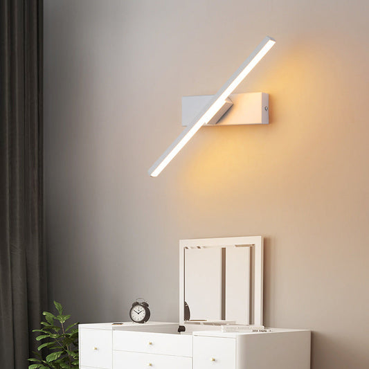 Moderne 330° LED-Wandleuchte – Drehbar, dimmbar, energiesparend – Schwarz oder Weiß