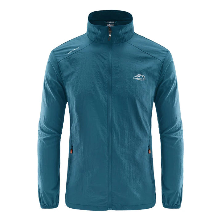 Herren Leichte Outdoor Jacke Mit Wasserdichtem Design