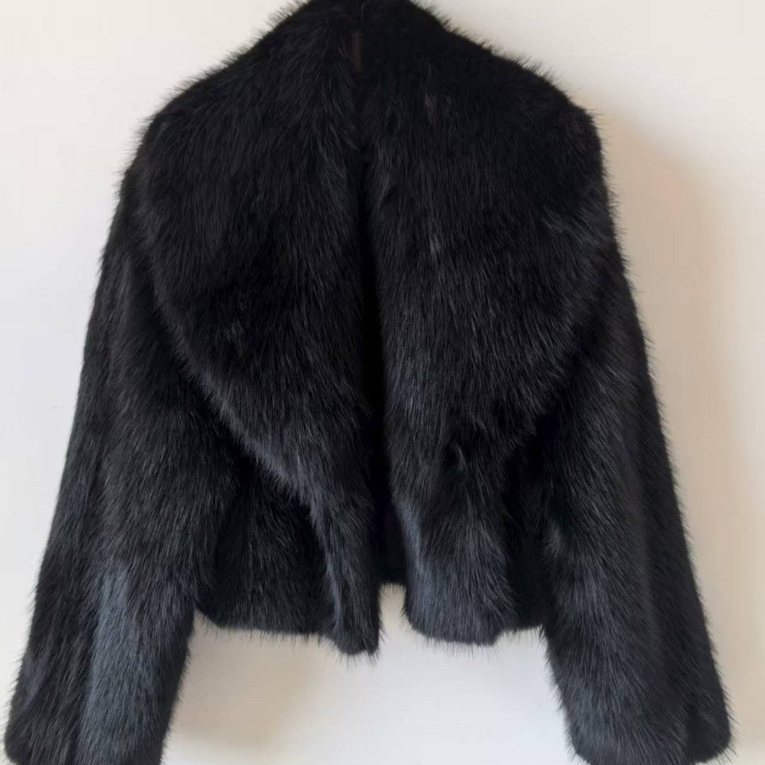 Damen Kurzfellblazer Mit Modischem Design