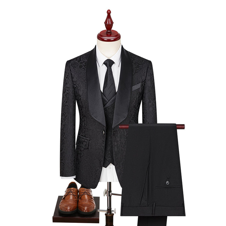 Herren 3-Teiliges Blumen Anzug Set | Hochzeit & Formelle Anlässe