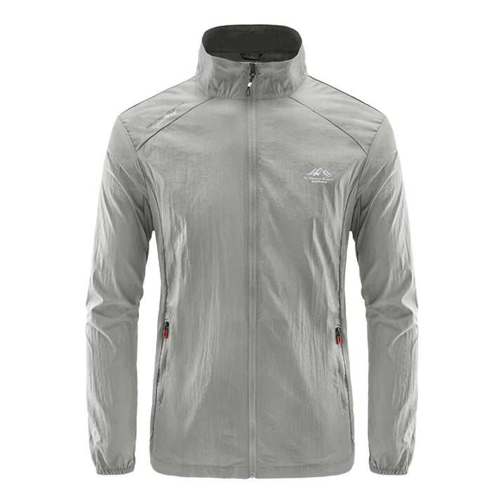 Herren Leichte Outdoor Jacke Mit Wasserdichtem Design