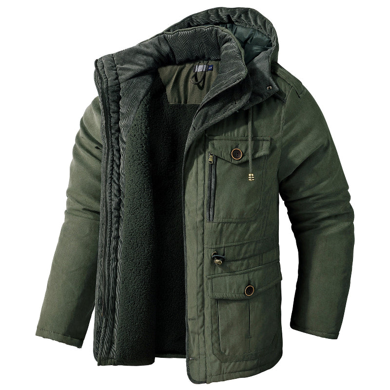 Herren Winterjacke Mit Isolierendem Wetterschutz