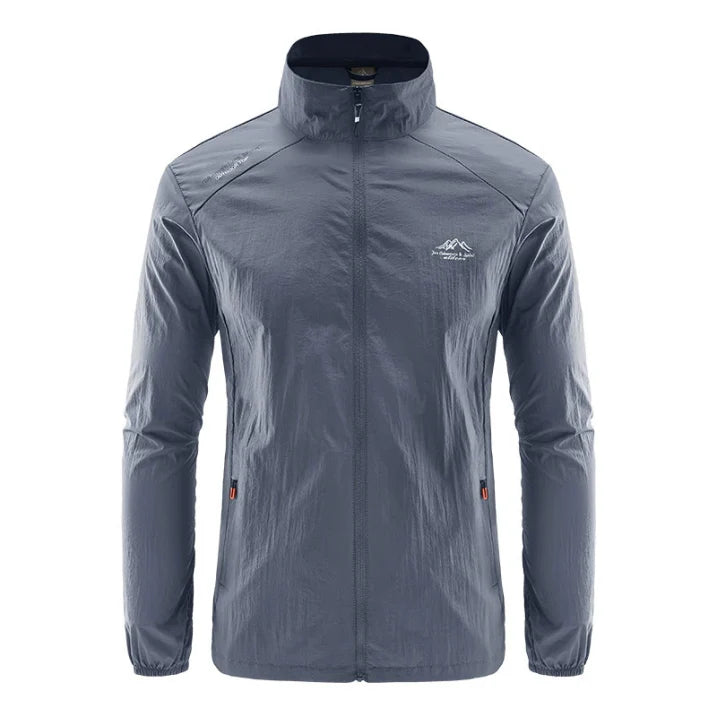Herren Leichte Outdoor Jacke Mit Wasserdichtem Design