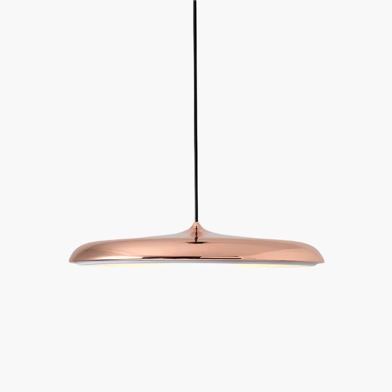 Skandinavische LED Pendelleuchte im Scheibendesign