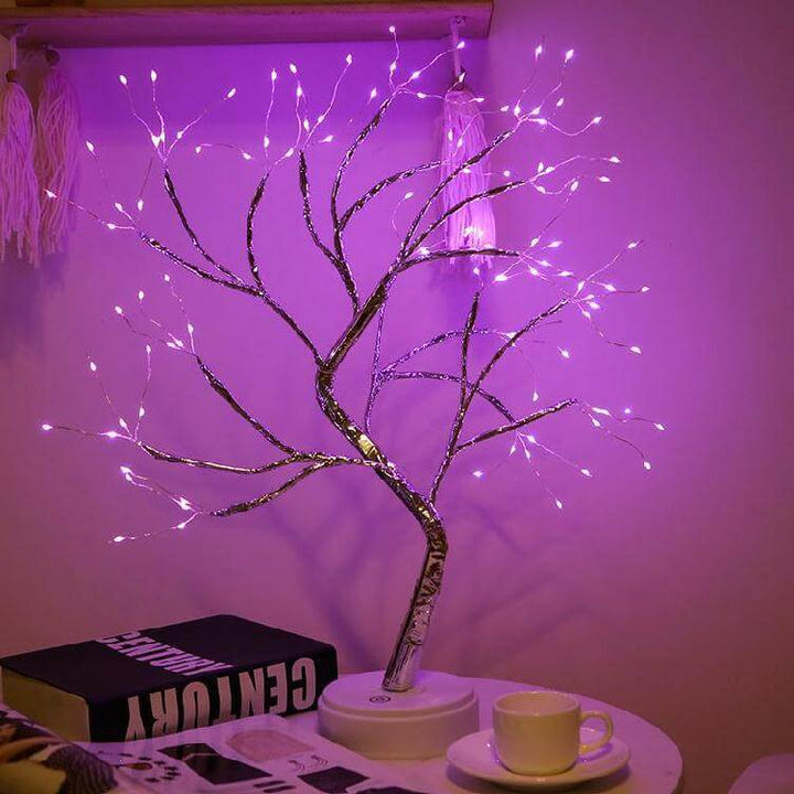 LED Tischlampe mit Kupferdraht – dimmbar & USB-aufladbar