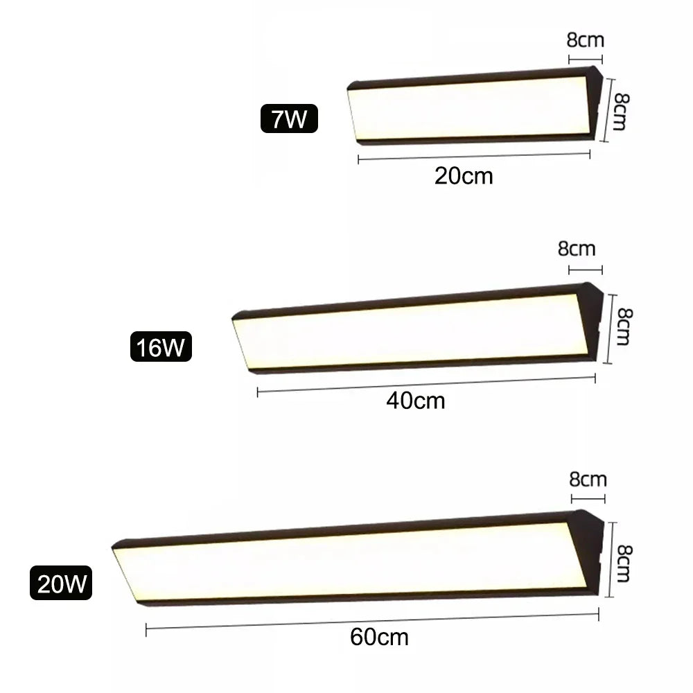 Schlichte Außenwandleuchte mit LED-Beleuchtung