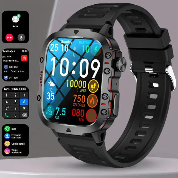 Outdoor-Smartwatch mit Anruffunktion und Sportmodi